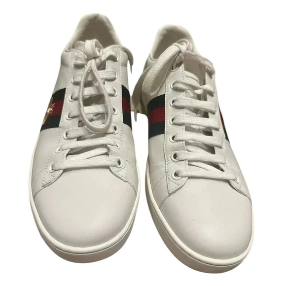 Gucci Ace Bee Embroidered Sneakers size 40(unisex)*AUTHENTIC* - Picture 8 of 14